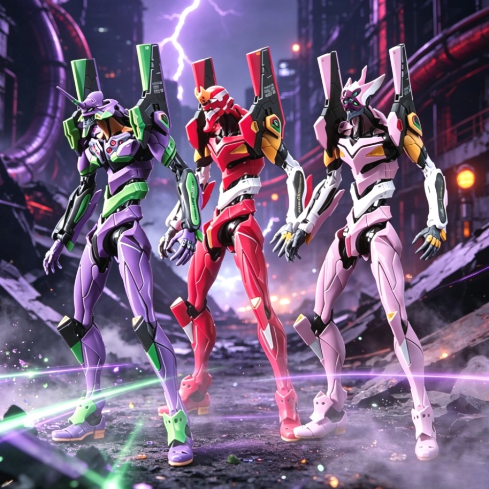 Model Kit Eva 02 - 21cm Anime New Century Evangelion Figure