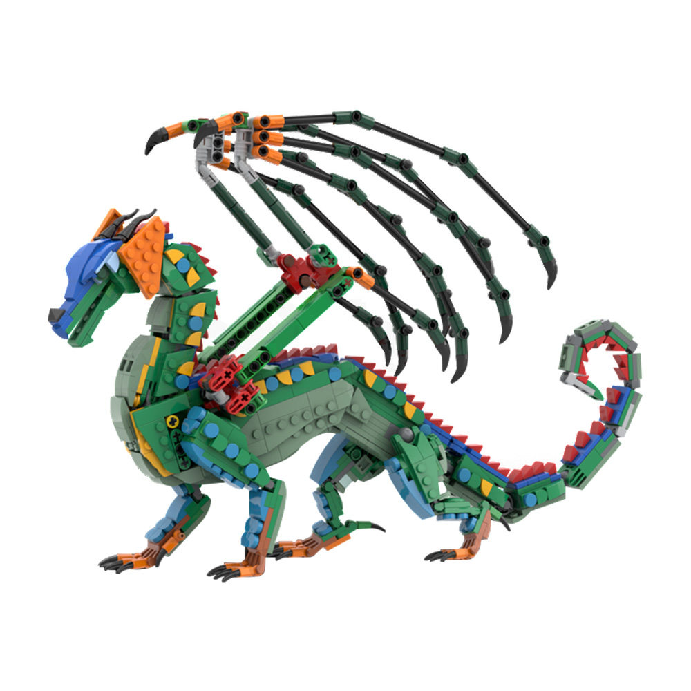 MOC RainWing Building Blocks M - огляд і ціна Model Kit Dragon