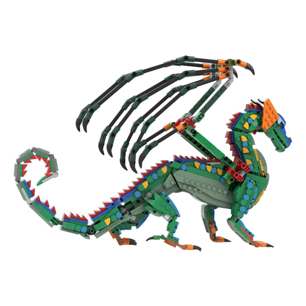 MOC RainWing Building Blocks M - огляд і ціна Model Kit Dragon