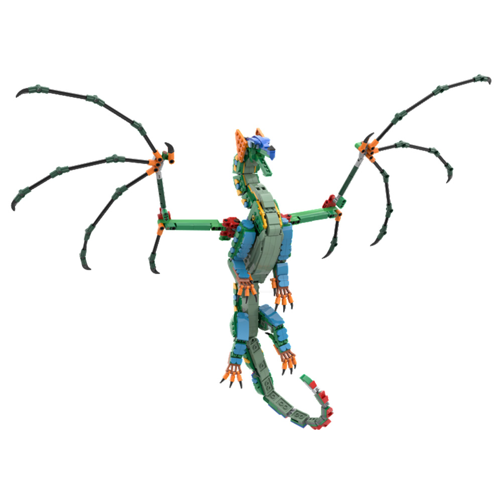 MOC RainWing Building Blocks M - огляд і ціна Model Kit Dragon