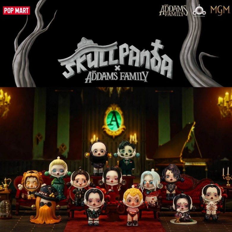 POP MART SKULLPANDA Addams Fam - огляд і ціна Model Kit Girl