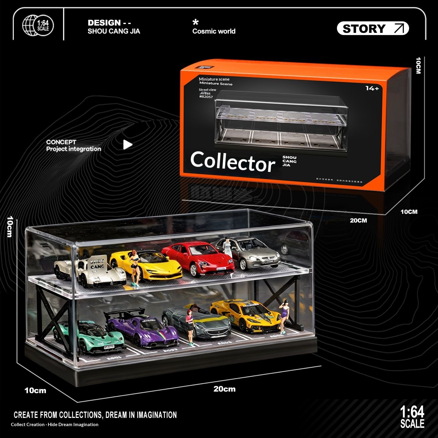 Collector 1:64 Scale Two-Story - огляд і ціна Model Kit Led