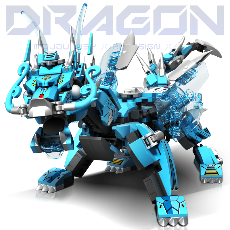 2 in 1 Transformable Mecha Rob - огляд і ціна Model Kit Dragon