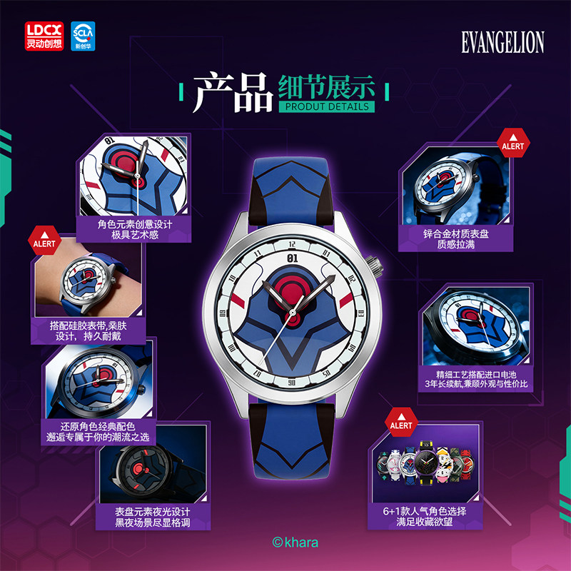 LDCX  Evangelion WEART Watch A - огляд і ціна Model Kit Eva 02
