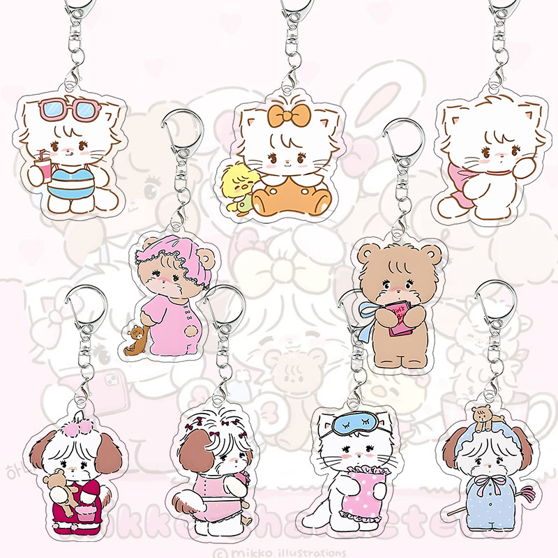Mikko Kawaii Acrylic Keychain  - огляд і ціна Model Kit Girl
